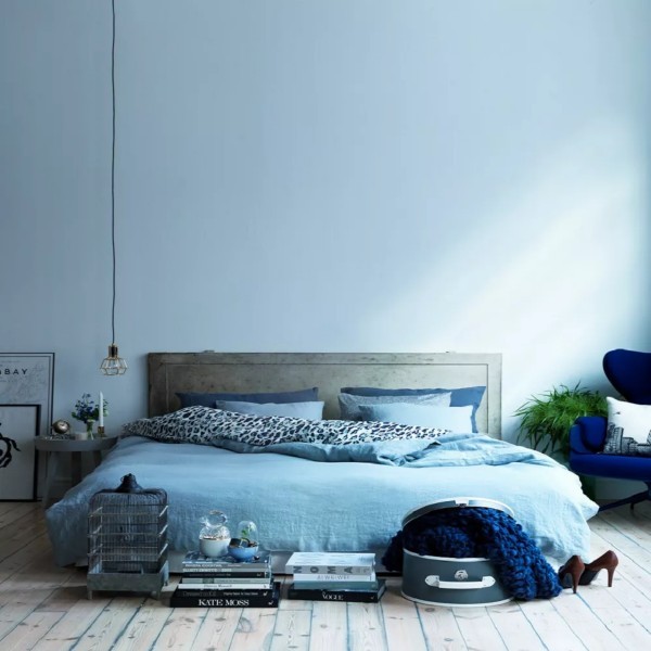 ایده‌هایی برای اتاق خواب رنگی آبی